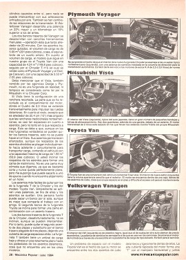MP prueba las mejores camionetas - Julio 1984