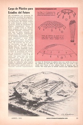 Carpa de Plástico para Estadios del Futuro - Abril 1953