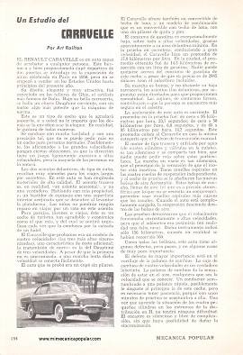 Un Estudio del Renault Caravelle - Septiembre 1960