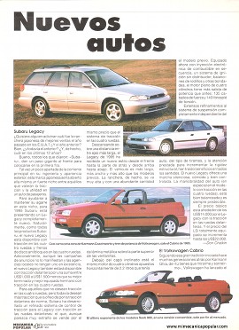 Nuevos Autos de Noviembre 1994