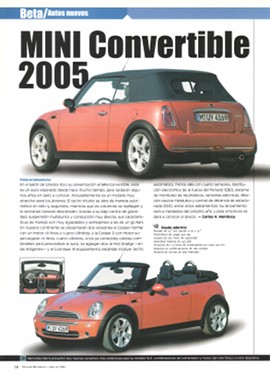 Mini Cooper Convertible 2005 - Junio 2004