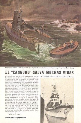 Navegación: El Canguro salva Muchas Vidas - Agosto 1953