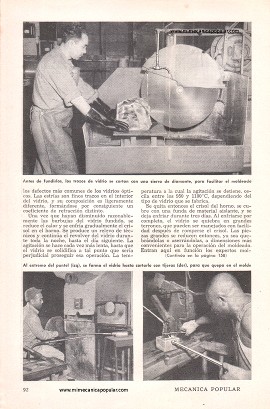 Fabricación de Vidrio Óptico - Septiembre 1948