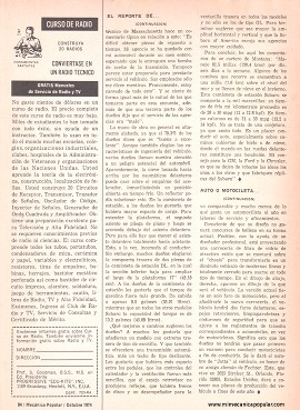 Informe de los Dueños del Subaru DL y GL de 1973-74 - Octubre 1974