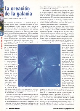 La creación de la galaxia - Agosto 2000