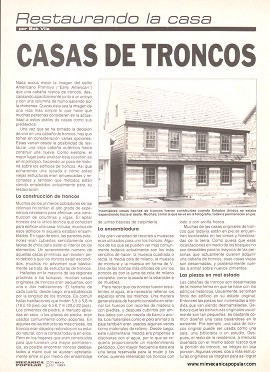 Casas de Troncos - Mayo 1991