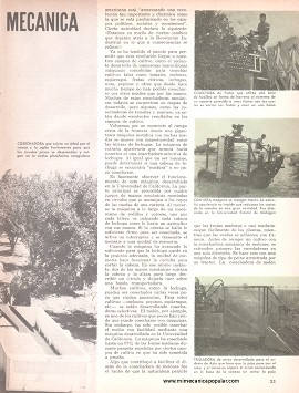 La nueva era de la Agricultura mecánica - Octubre 1966