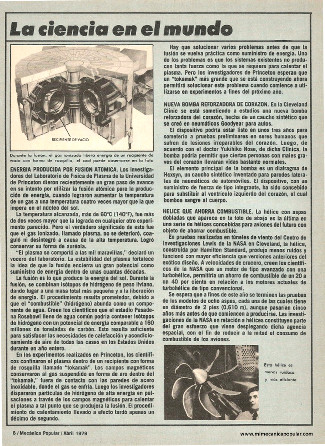 La ciencia en el mundo - Abril 1979