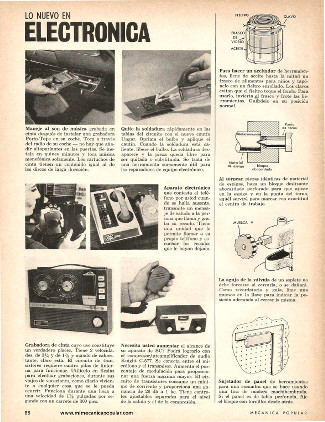 Lo nuevo en electrónica - Mayo 1966