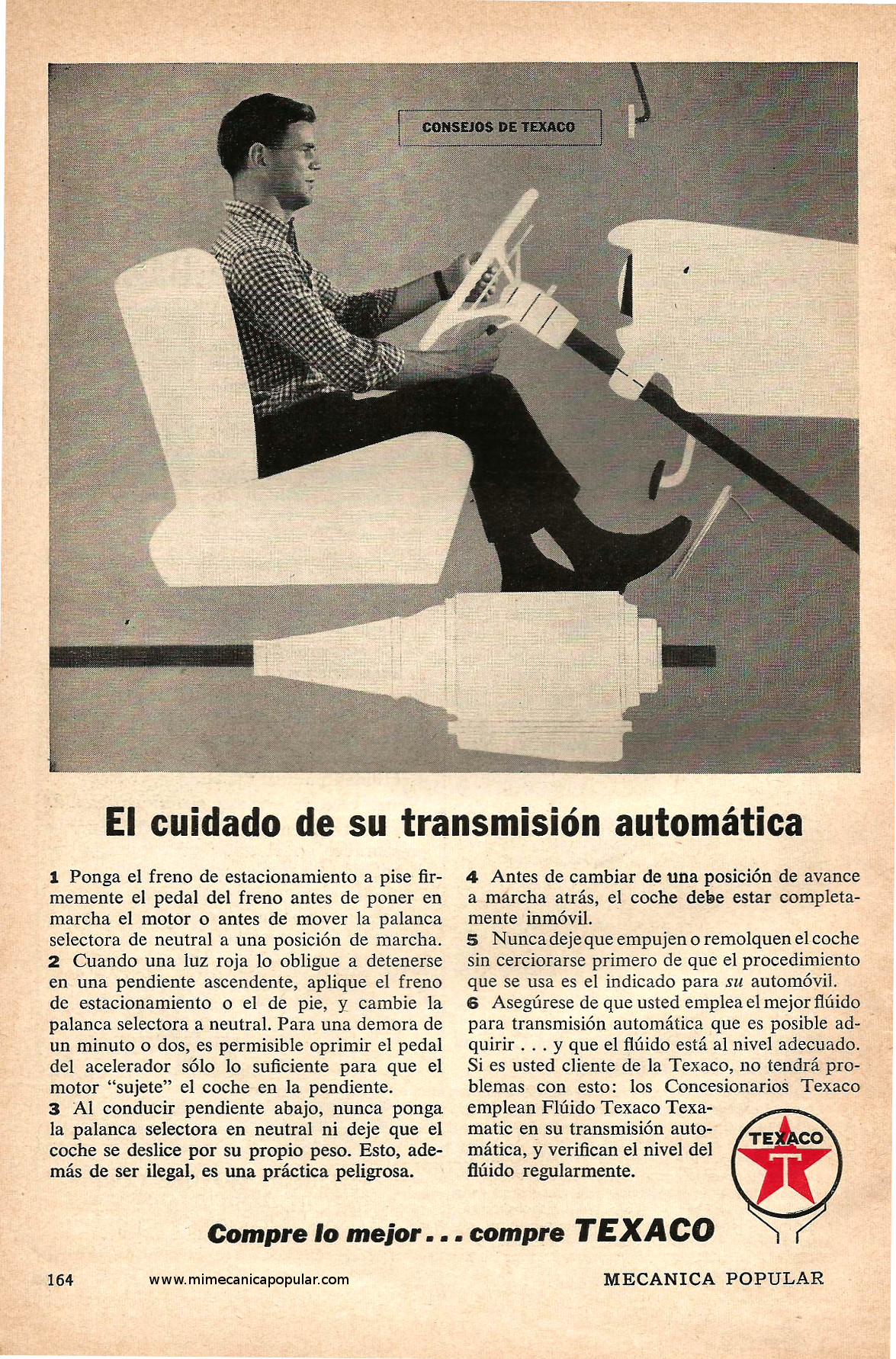 Publicidad - Consejos de Texaco - Enero 1960