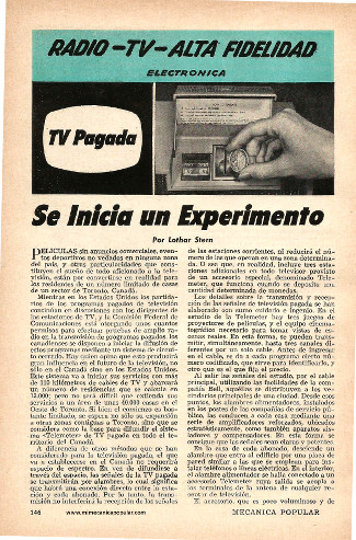 Radio - Televisión - Alta Fidelidad y Electrónica - Enero 1960