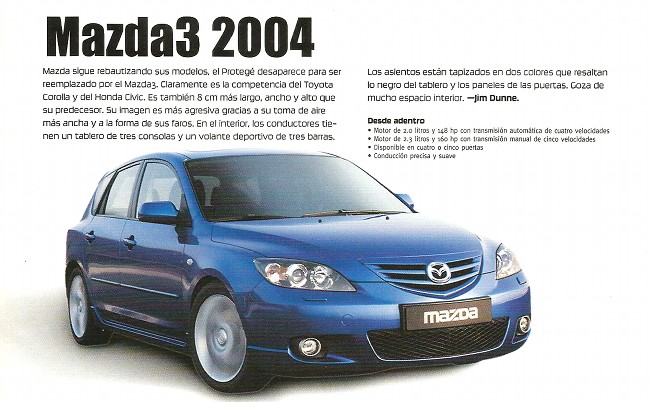 Mazda3 - Enero 2004