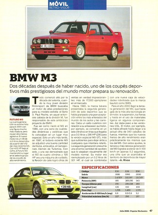 BMW M3 - Julio 2006