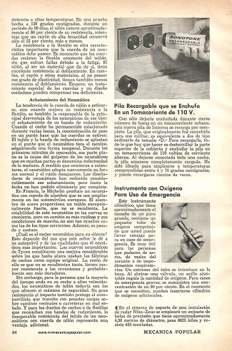Nuevas Cuerdas para Neumáticos - Septiembre 1959