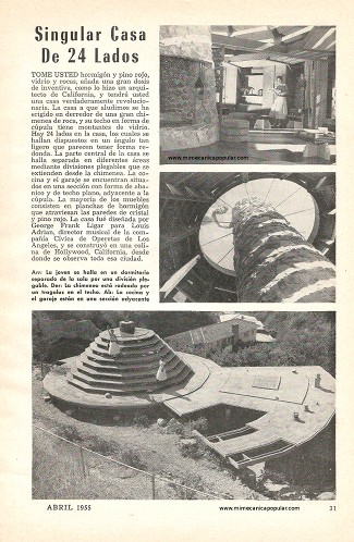 Singular Casa De 24 Lados - Abril 1955