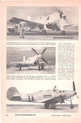 Aviones de la Guerra Pasada Compiten Ahora en el Derby Aéreo - Octubre 1949