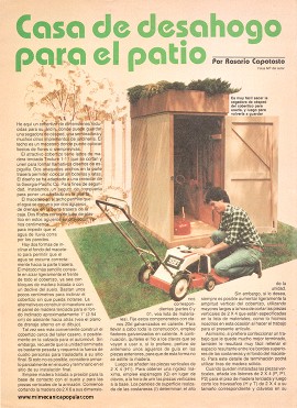 Casa de desahogo para el patio - Noviembre 1983