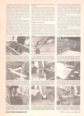 Construya una terraza de madera - Julio 1986