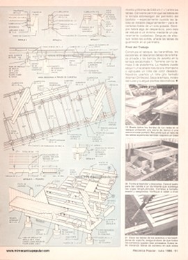 Construya una terraza de madera - Julio 1986