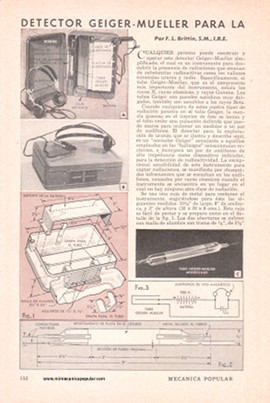 Detector Geiger-Mueller para la Exploración de Uranio - Abril 1949