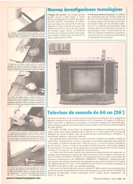Piso de madera dura - Julio 1986