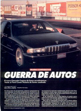 Chevrolet Caprice vs Ford Crown Victoria - Octubre 1990