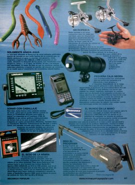 Para el pescador de ALTA TECNOLOGÍA - Abril 1995