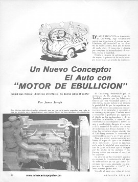 El Auto con -Motor de Ebullición- Marzo 1963