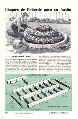 Bloques de Reborde para su Jardín - Agosto 1950