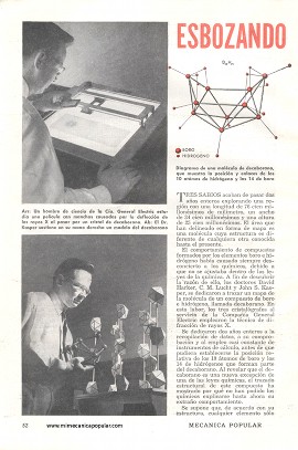 Esbozando una molécula - Mayo 1950