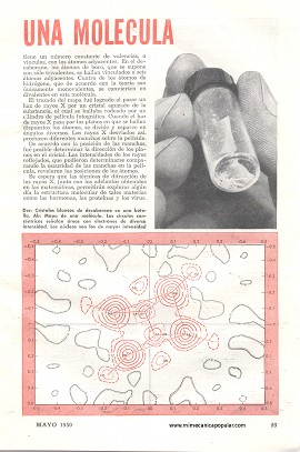 Esbozando una molécula - Mayo 1950