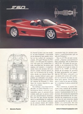Ferrari F50 - Un fórmula 1 para la calle - Julio 1996