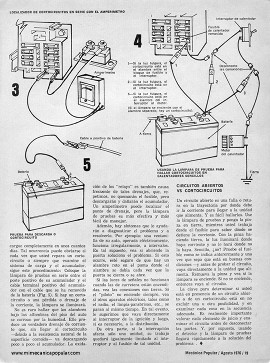 Cómo localizar cortocircuitos en su auto - Agosto 1976
