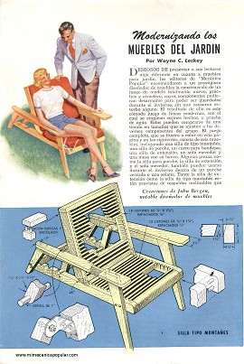 Muebles Para la Vida al Aire Libre - Junio 1950