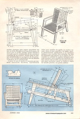 Muebles Para la Vida al Aire Libre - Junio 1950