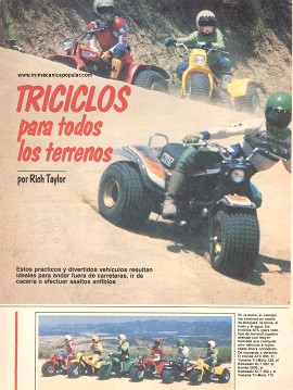Triciclos para todos los terrenos - Enero 1983