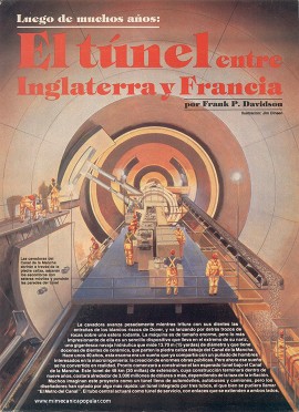 El túnel entre Inglaterra y Francia - Enero 1987