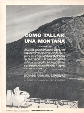 Cómo tallar una montana - Septiembre 1970