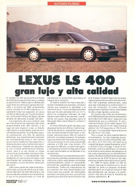 Lexus LS 400 - Enero 1995