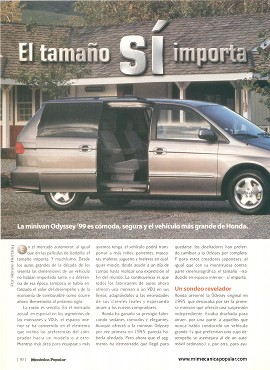 Minivan Honda Odyssey - Enero 1999