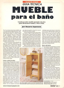 Construya su Mueble para el Baño - Abril 1993