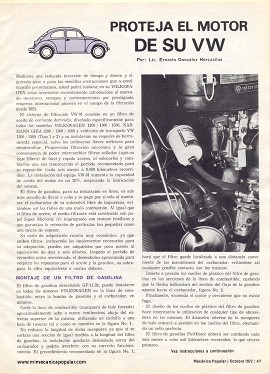 Proteja el motor de su Volkswagen Sedan - Octubre 1972