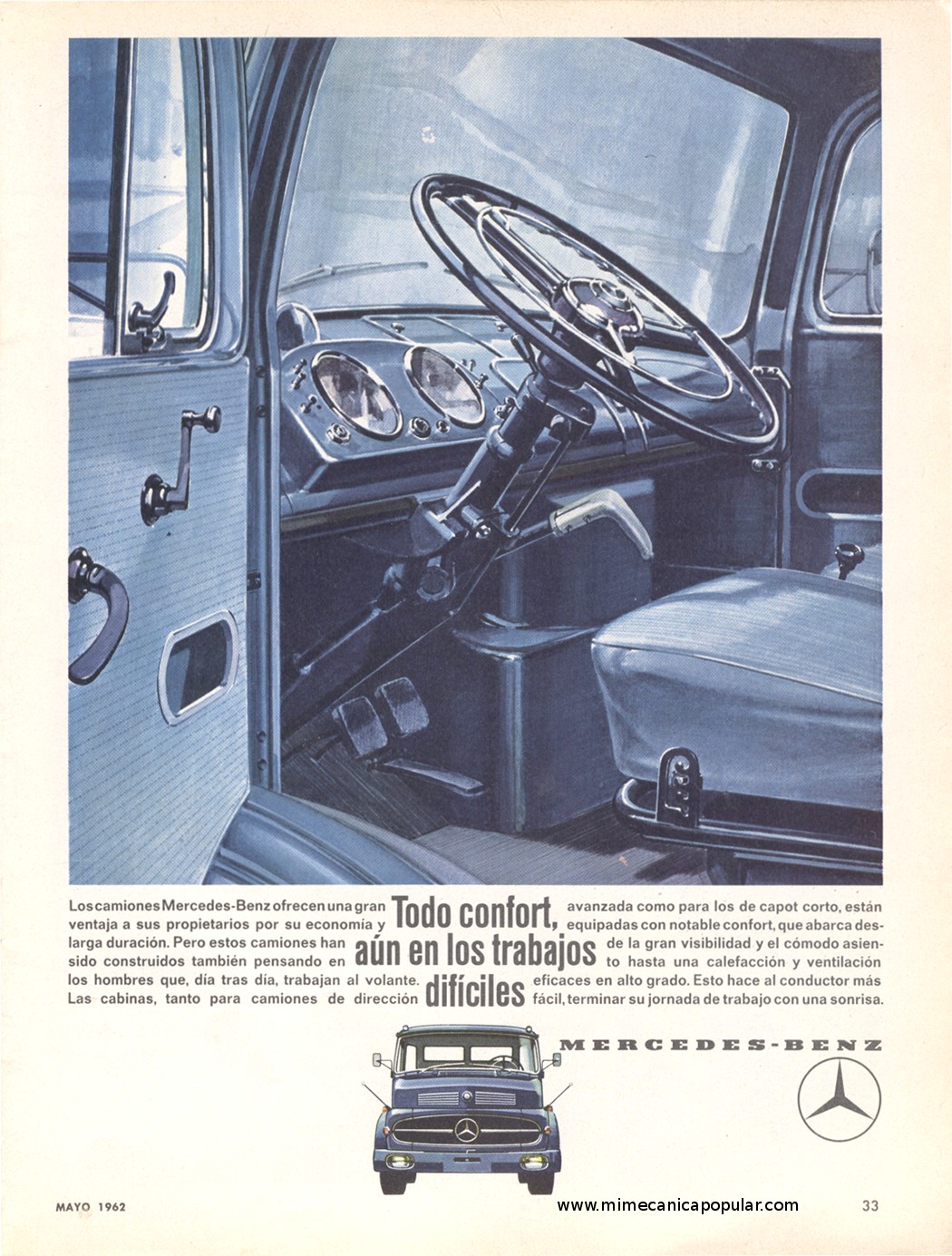 Publicidad - Camiones Mercedes-Benz - Mayo 1962