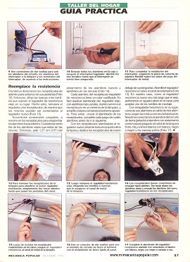 Instalando un interruptor-reductor de luz fluorescente - Diciembre 1995