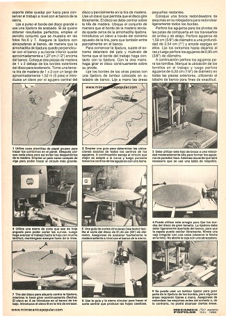 Construya su juego de comedor - Agosto 1990