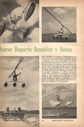 Nuevo Deporte Acuático y Aéreo - Marzo 1956