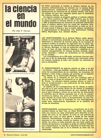 La ciencia en el mundo - Julio 1975