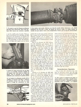 La lubricación de su automóvil - Febrero 1962