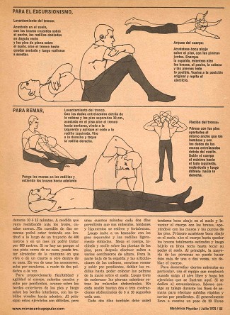 Cómo Mantenerse en Buenas Condiciones Físicas - Julio 1975
