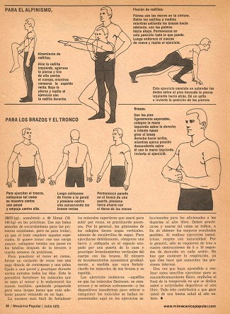 Cómo Mantenerse en Buenas Condiciones Físicas - Julio 1975